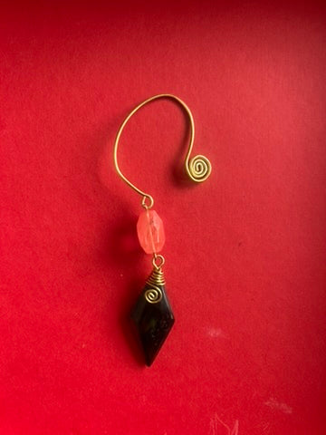Brass & Assorted Bead Earcuffs