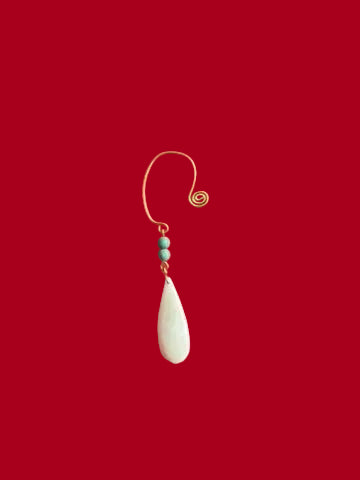 Brass & Assorted Bead Earcuffs