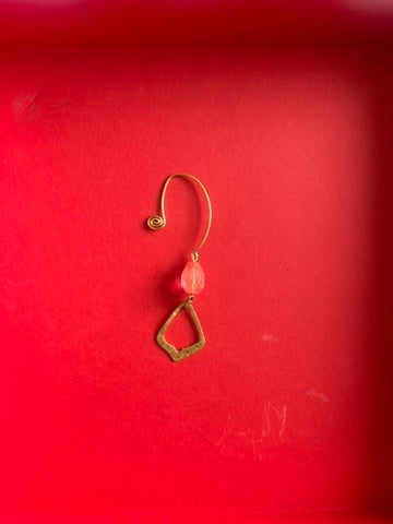Brass & Assorted Bead Earcuffs