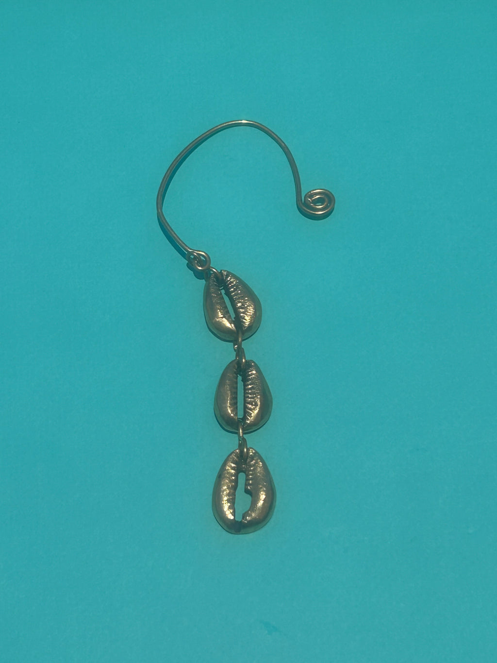 Gold Cowrie Ear-Cuffs