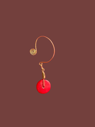 Brass & Assorted Bead Earcuffs