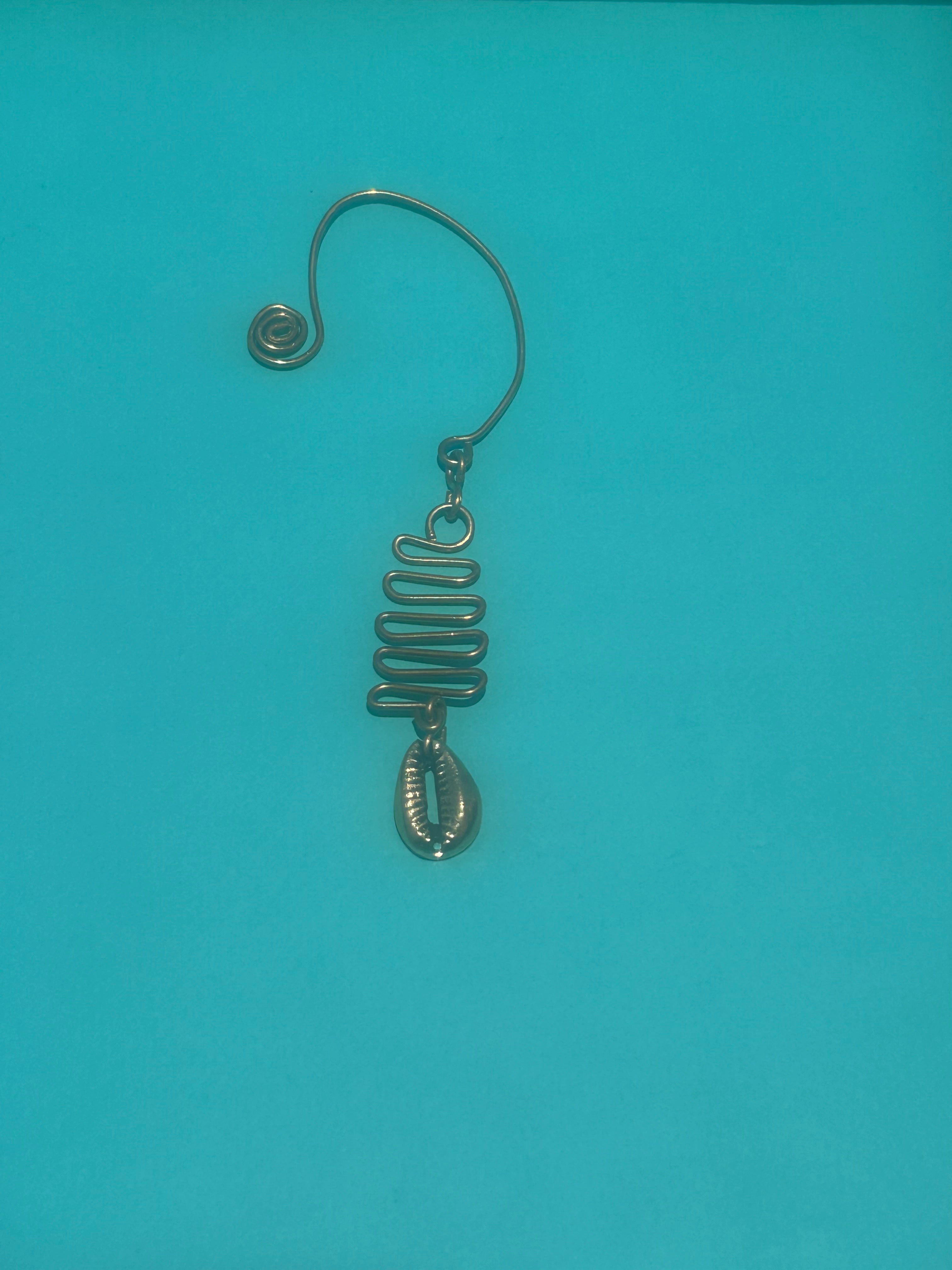 Gold Cowrie Ear-Cuffs