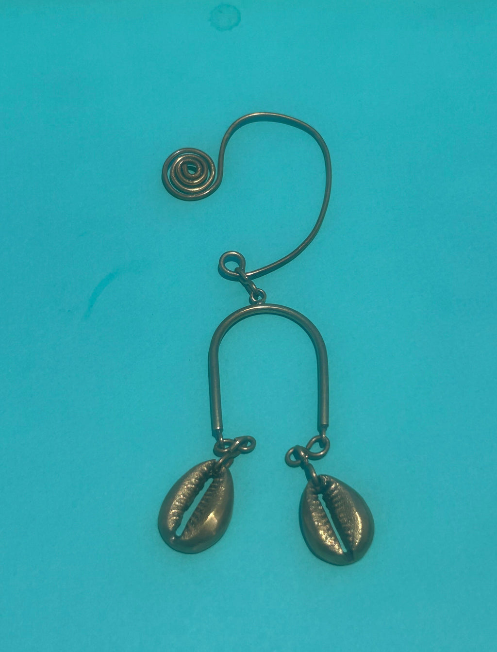 Gold Cowrie Ear-Cuffs