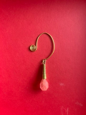 Brass & Assorted Bead Earcuffs
