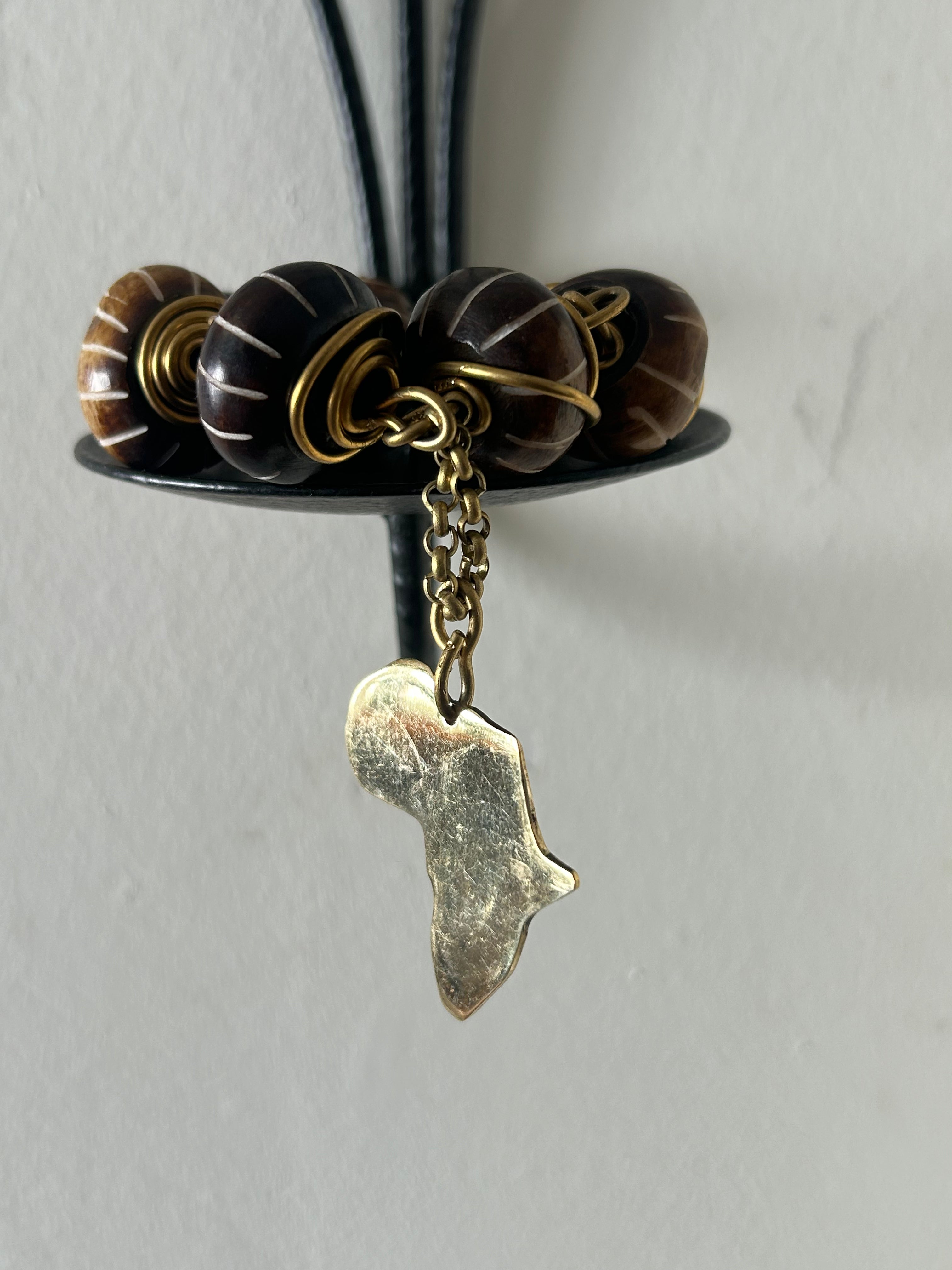 Batik & Brass Africa Charm Bracelet