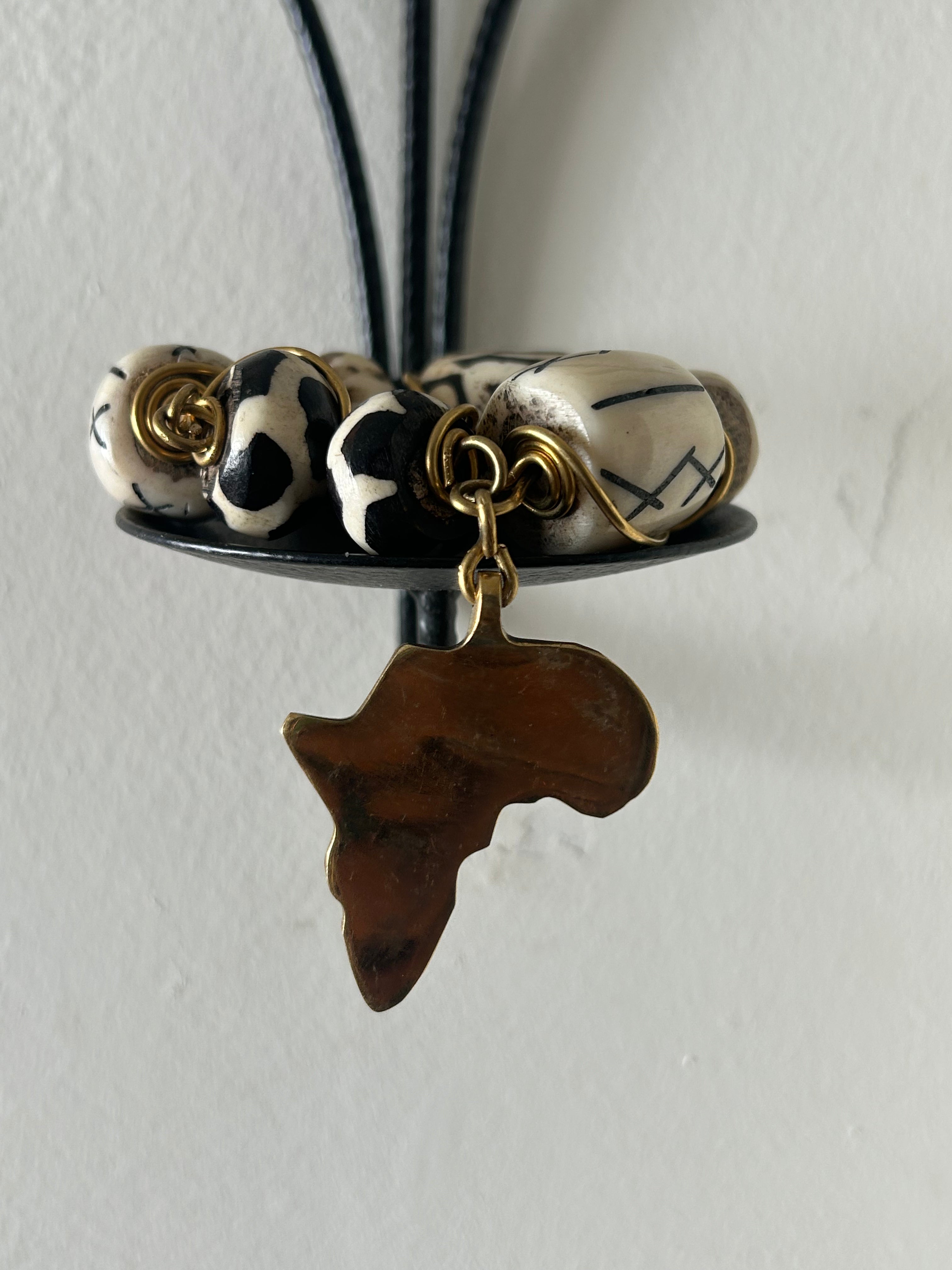 Batik & Brass Africa Charm Bracelet