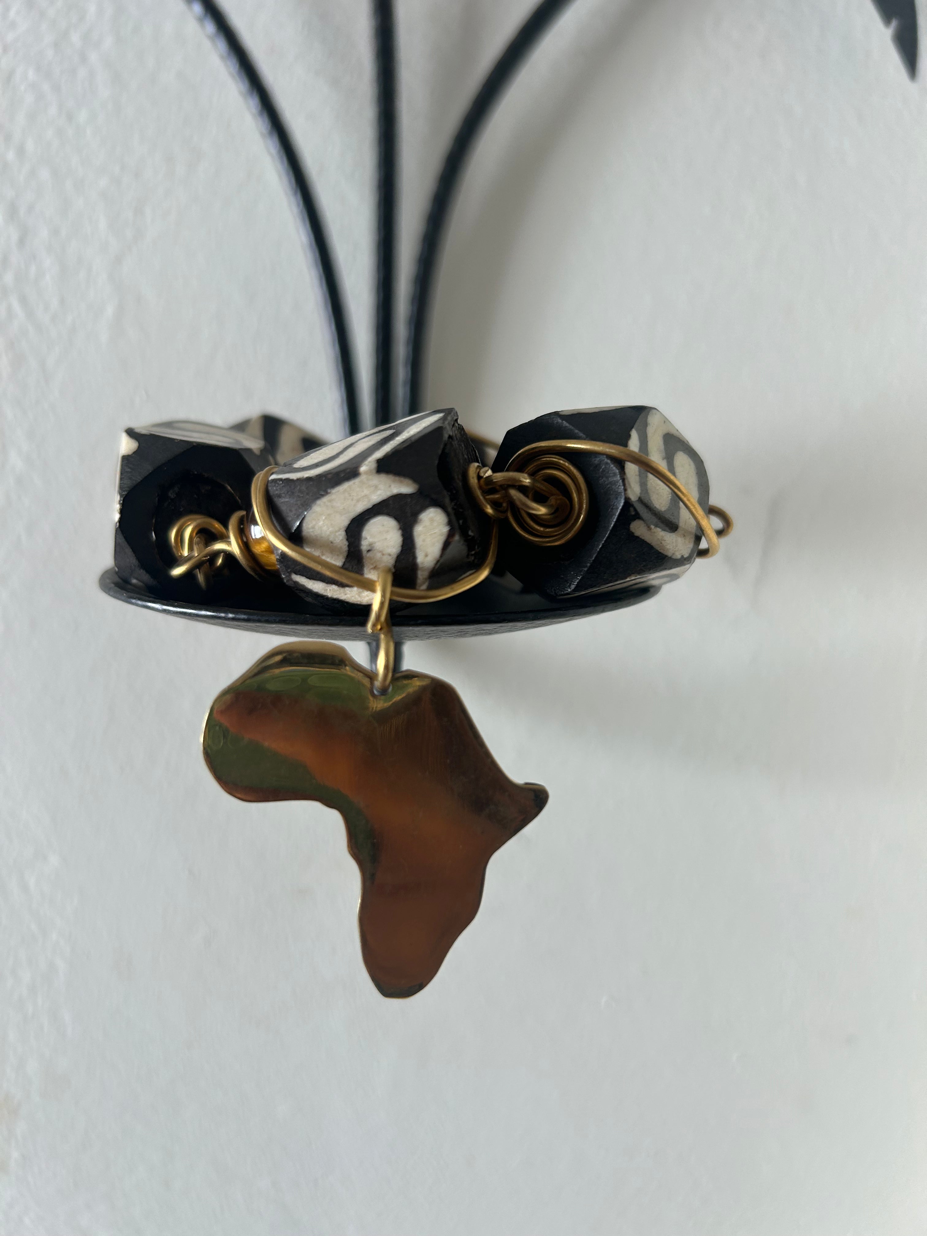 Batik & Brass Africa Charm Bracelet